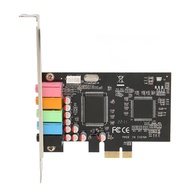 PCIE 5.1 Sound Card, Multi Channel Sound Chip Supports 6 Channel Surround Sound, 24Bit 48KHz PC Inte
