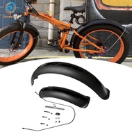 Dovewill Bike Mudguard Front Rear Set Fittings Thicken Widen Bicycle Mudflap for Mountain Bike Cycli