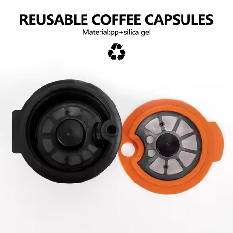 Reusable Coffee Capsules, Compatible With For -S Tassimo Machines, Coffee Filter Refillable Coffee P