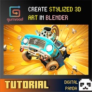 [ FULL TUTORIAL ] GUMROAD - CREATE STYLIZED 3D ART IN BLENDER BY CREATIVE SHRIMP