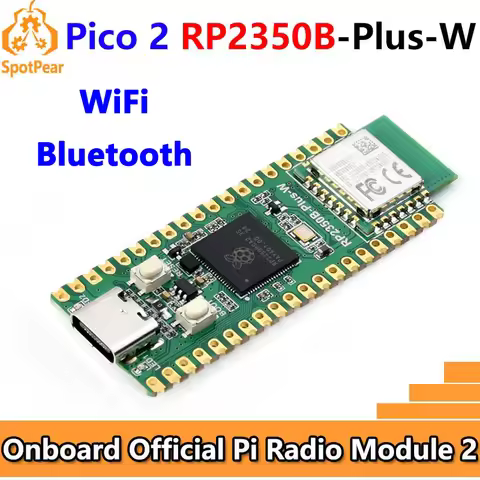 Raspberry Pi Pico 2 RP2350 RP2350B-Plus-W Development Board WiFi Bluetooth Radio Module 2