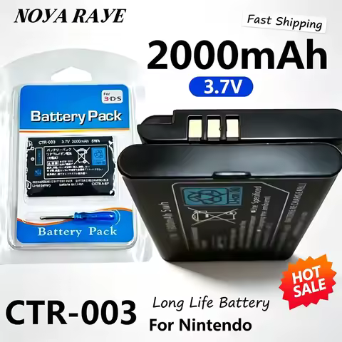 3.7V CTR-003 2000mAh For Nintendo 2DS 3DS NEW 2DS XL Battery For Nintendo 3DS N3DS Gamepad Controlle