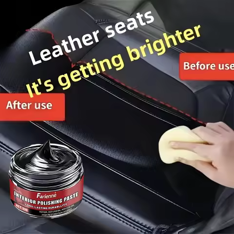 Farienne 30g Car Interior Polishing Paste - Leather Seats Renewal, Deep Shine, Easy Application for 
