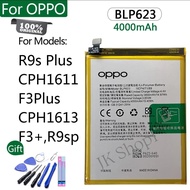 แบตเตอรี่ แท้ OPPO R9S Plus (R9S +) 4000MAh BLP 623 แบตมือถือ Oppo R9s Plus / Oppo R9s Pro / BLP623