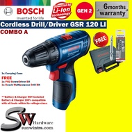 bosch cordless drill ❁COMBO Bosch GSR120-LI Cordless Drill/Driver **SOLO or Battery, Charger set, F.O.C ScrewBit &amp; Drill