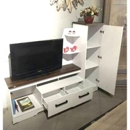 TV Rack/ Minimalist Shelf/ Television Buffet Athena 156 white