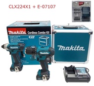 MAKITA ชุดสว่านไขควงไร้สาย COMBO KIT CLX224X1 (DF333DZ+TD110DZ+BOX 12V MAX)เจาะงาน เหล็ก ไม้