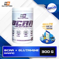BS Nutrition BCAA 300gm, (Grape) - BCAA + Glutamine, Recovery, Halal