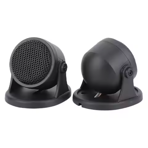 12V Mini Dome Tweeter 45 Degree Adjustable High Efficiency Car Speaker 98dB Car Audio System Car Hi-