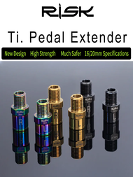 RISK Bicycle Pedal Extension Axle MTB Road Bike Lock Pedal Flat Pedal Extension Shaft Core Pedal Ext
