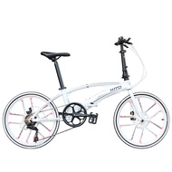 22 inch double tube folding bike, super lightweight, portable, disc brake, variable speed, male and female adult road bikes