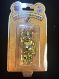 Medicom toy bearbrick 招財貓 参 金運 開運 招財 招福  電鍍金色 100% be@rbrick bear figure