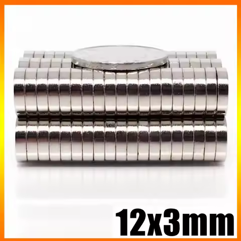 12x3mm Magnet 10/20/50/100/200/500pcs Round Shape Fridge Office Tool Refrigerator Kitchen Garage 12*
