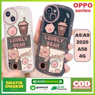 Case Oppo A5 2020 A9 2020 A58 4G Softcase Silicon Lucky Love Bear
