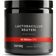 Toniiq 50 Billion CFU Lactobacillus Reuteri Probiotic 50mg per Serving - L Reuteri Probiotics - High