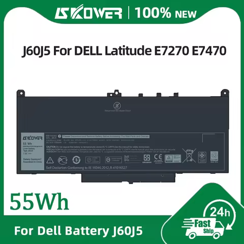 SKOWER 34GKR WD52H J60J5 6MT4T Battery for Dell Latitude E7420 E7440 E7450 E7240 E7250 E7270 E7470 E
