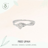 [Kedai Emas Gemilang] 2002157 {YS} Diamond White Gold Ring (10) (1.36G) [585 Gold]