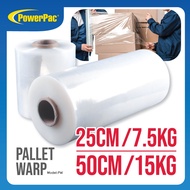 PowerPac XXL Pallet Wrap 25CM(7.5KG)/50CM(15KG) Stretch Film Packaging Plastic Shrink Wrap Hand Stretch Film (PW)