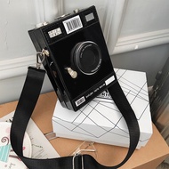 New Camera Box Bag Women Sling & Crossbody Bag Pu Leather Big Capacity Korean Fashion