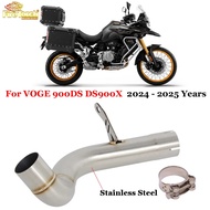 Slip On Motorcycle Exhaust Escape System Stainless Steel Middle Link Pipe For VOGE 900DS 900 DS DS90