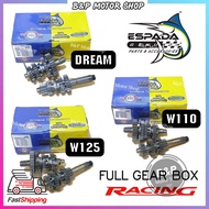 DREAM/WAVE110/WAVE125 ESPADA Racing Gear Box Full Set Comp Gear1 to Gear4