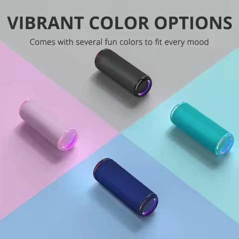 100W Heavy Bass Speaker for Tronsmart T7 Lite, IPX7 Waterproof Bluetooth Speaker with RGB Lights