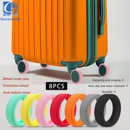 [Gazechimp] 8x Silicone Suitcase Wheel Covers Protector Accessory Sturdy Portable Anti Scratch for 5