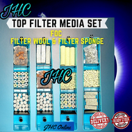 Blue Top Filter Boc For Aquarium 2.5 TO 4 feet / Aquarium Filter Media Set