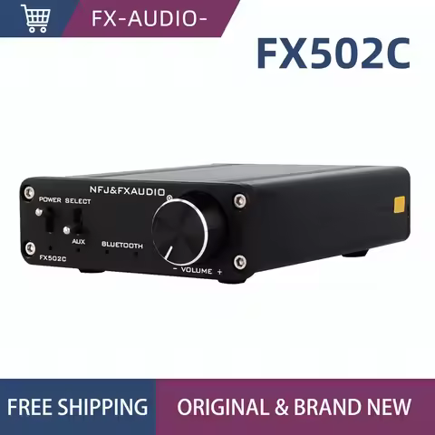 FX AUDIO FX502C Bluetooth digital power amplifier TPA3116D2 High power HIFI 50W desktop small amplif