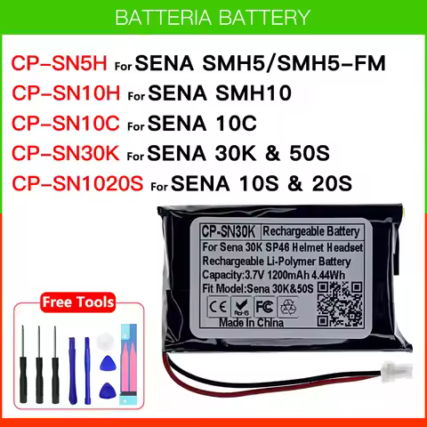 Brand New Rechargeable Battery For Sena 30K 50S 10C SMH5 FM SMH10 10S 20S Motorcycle Bluetooth Heads