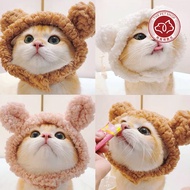 Cat Hat Cat Hat Plush Headgear Dog Hat Dress Up Hat Small Dog Knitted Warm Headgear Cute Cross-Dress
