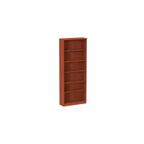 ALE Valencia Series Bookcase, Six-Shelf, 31 3/4w x 14d x 80 3/8h, Med Cherry, Customized