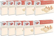 BOHS 3D Shapes Guess Game - Case Pack of 10 Boxes -Solid Figures Geometry Miniature Set in Mystery B