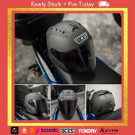 ACES PREMIUM R2 MATTE GREY WITH VISOR SMOKE ( OPEN FACE HELMET )