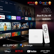 เครื่องเล่นสตรีมมิ่งมีเดีย HOMATICS R Lite กล่องทีวี Androidtv 11Google & Netflix ได้รับการรับรอง Am
