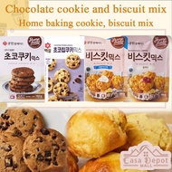 Korean Basic Cookies Baking Mix Home Cafe Dessert  Biscuit Plain Cream Cheese Chocolate Cookie Chocolate Chip Cookie 250g 290g 300g Oven Air Fryer Baking