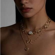 3pcs/Set Bowknot, Faux Dial, Heart Charm Niche Design Necklace Set For Women, Suitable For Daily Wea