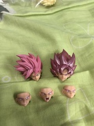 龍珠shf 黑悟空 桃紅 頭雕