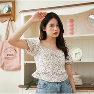 ZETERINDO - ZGW SEXY WOMEN'S TOP / DEROSE SMOCK SABRINA TOP / BLOUSE COQUETTE TOP / BLOUSE CROP TOP 