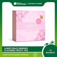 [Wellings] LOMIE Peach Berries Fruity Tea | Refreshing Antioxidant Drink, No Caffeine, 20 Sachets