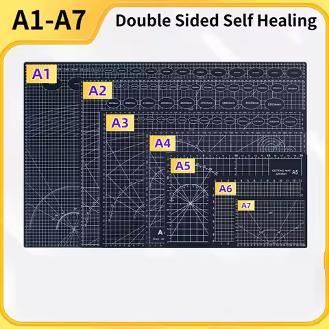 Multifunctional Cutting Mat A1/A2/A3/A4/A5 Double Sided Self Healing DIY Handicraft Art Engraving Bo