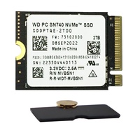 Western Digital 2TB PC SN740 M.2 2230 SSD with M.2 2230 to 2242 Extension Board