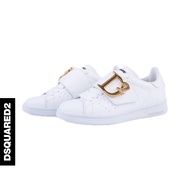 DSQUARED2/D2 Power 2022 Spring Summer Trend All-Match White Tether Flat Casual Shoes Sneakers Women