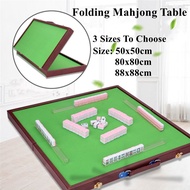 [eliansic]Mini Folding Mahjong Table Traditional Mahjong Game Table foldable storage table 3PTH