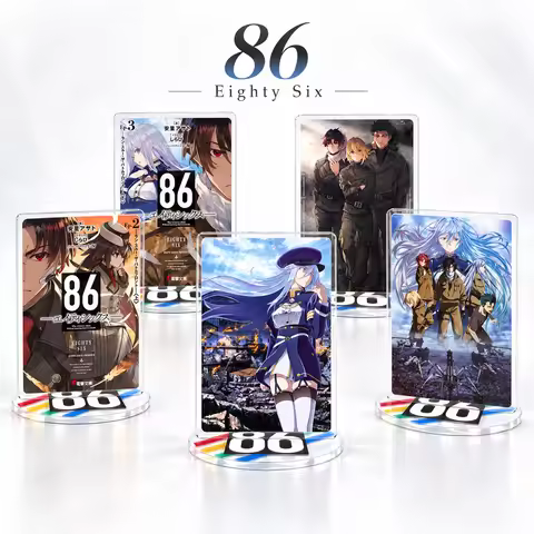 86 Eighty Six Acrylic Stand Model Plate Anime Character Desktop Decoration Collectible Manga Fan Dis