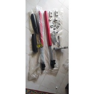 CUBCROSS MOTORCROSS FORK USD KALIH 800MM CLAMP 45MM ATAS 48MM BAWAH CUSTOM BESI 16MM