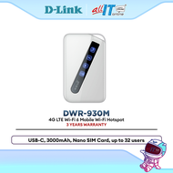 D-Link DWR-933M / DWR-930M 4G LTE Mobile WiFi Hotspot Portable Router Pocket MiFi Travel Wireless In