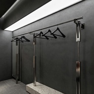 Stainless Steel Hanger Clothing Store Display Rack Wall-Mounted Clothing Rack Display Rack Clothing 