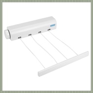 (QJWR) Retractable Clothesline Telescopic Indoor Outdoor Wall Mounted Clothes Dryer Line Drying Rope
