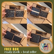 JR8 Coach Men Wallet Leather With Card Holder ID Holder Men Purse Coin Pocket Dompet Lelaki Coach